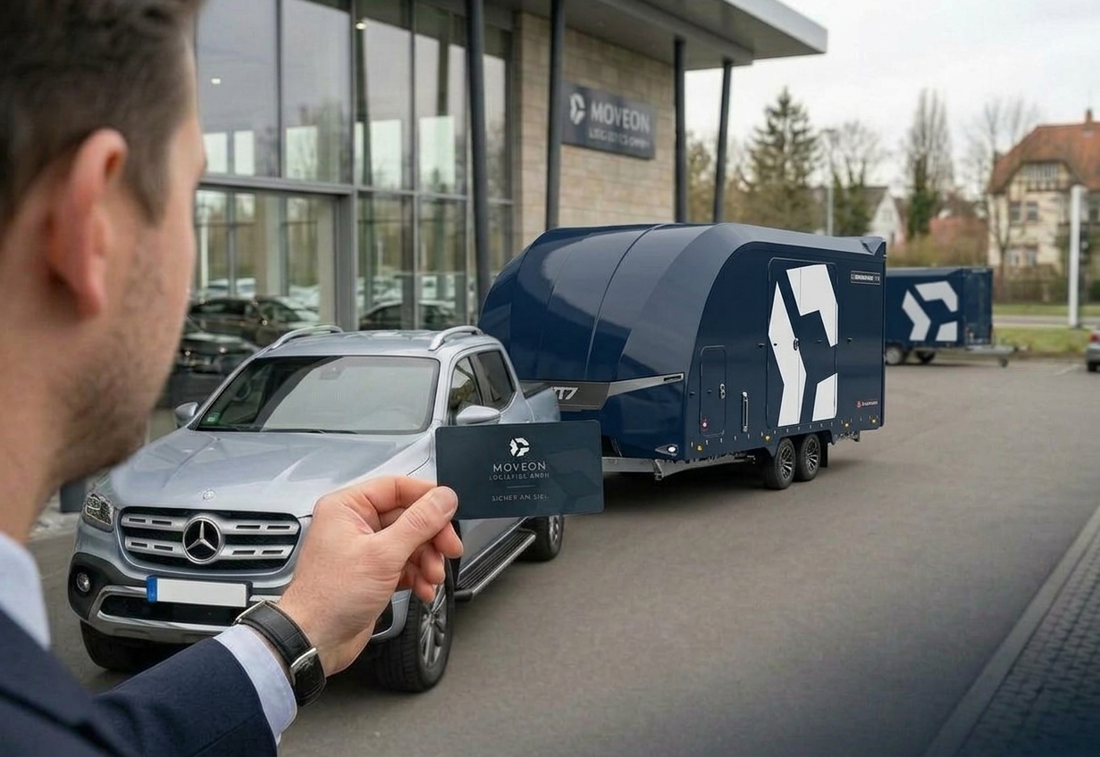 Abholung eines Fahrzeugs direkt beim Kunden vor Ort
